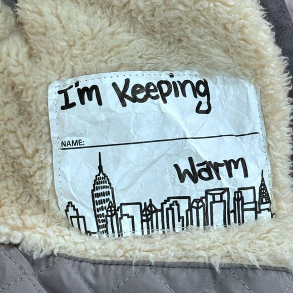 Appaman Boys Denali Faux Fur Trim Coat Sherpa lining Size 10 Grey NWOT MSRP $180 - Picture 7 of 10